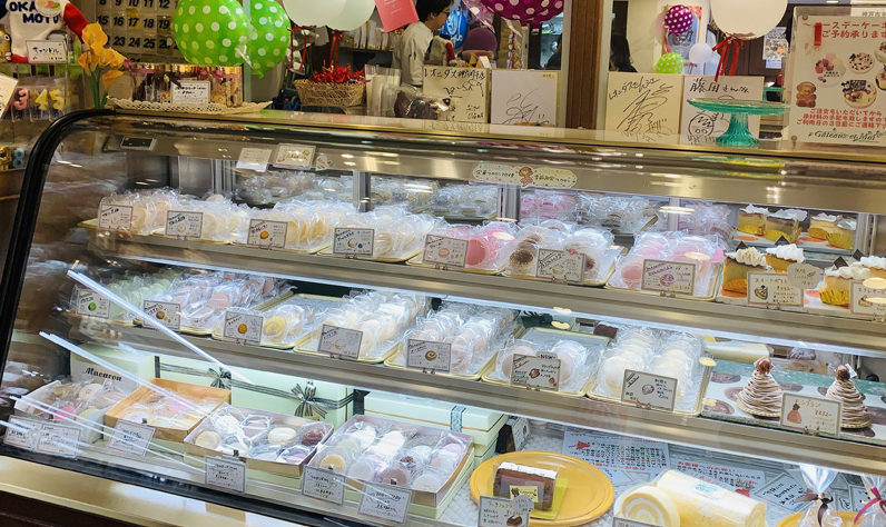 レオニダスの店内にあるマカロン専門コーナー