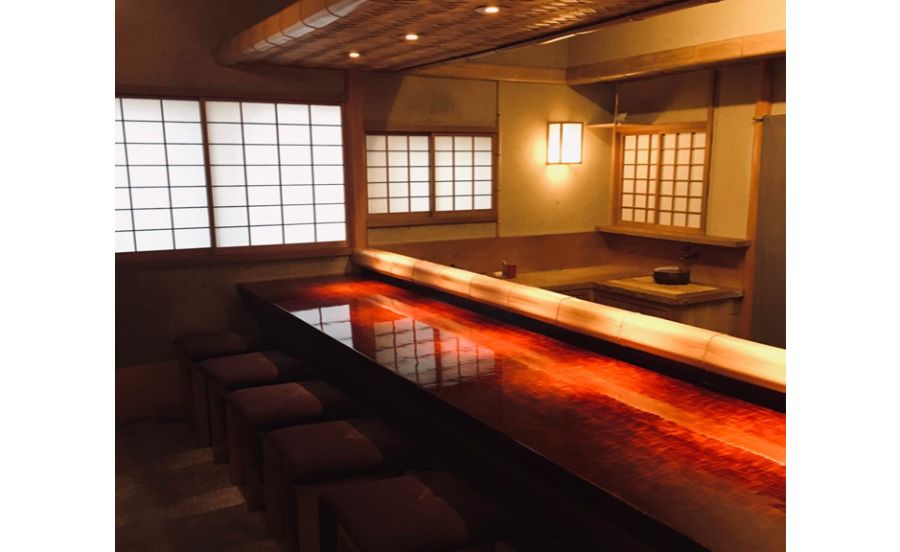 茶室のデザインを取り入れた内観