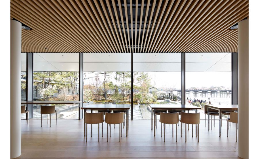 パンとエスプレッソと福田美術館からの眺望