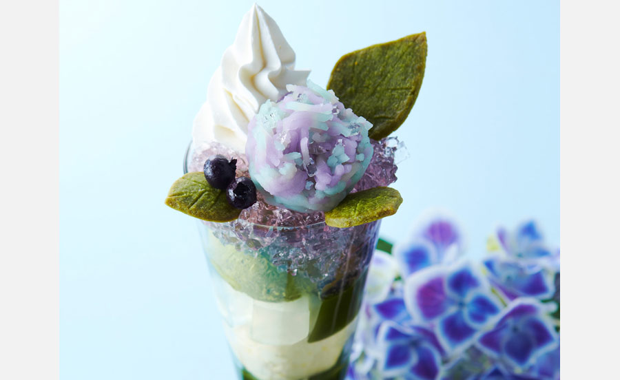SNSで話題の紫陽花パフェが、京都・伊藤久右衛門の茶房で今年も登場！