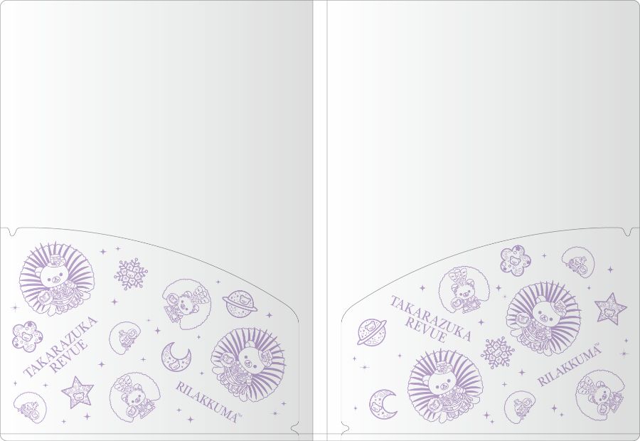 中面はクリアファイルの両側にポケットがある