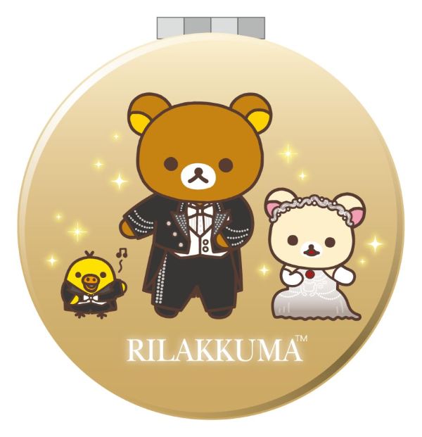 ミラーの表はリラックマがコリラックマとキイロイトリとダンス