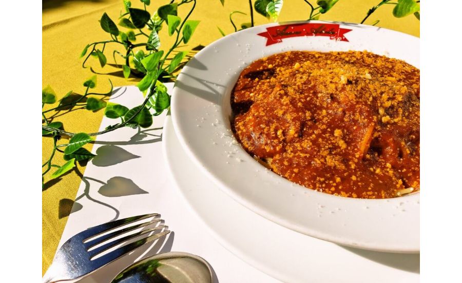 濃厚なミートソース