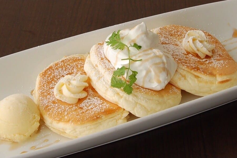 ふわふわのパンケーキ