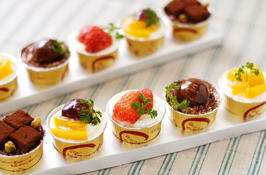 果物を使ったケーキ