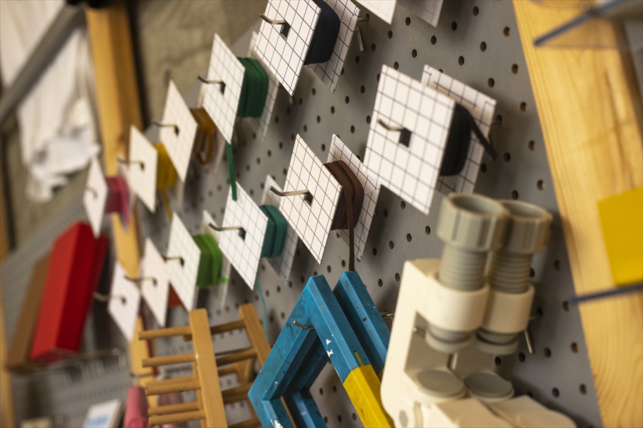 いろいろな道具がそろう工房