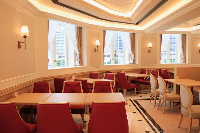 アンサンブルの店内の円形部分