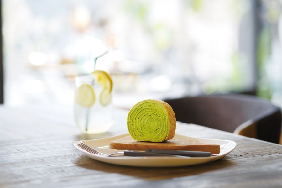 カットされたミルクレープ