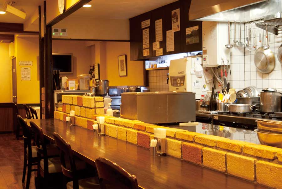 店内のカウンター