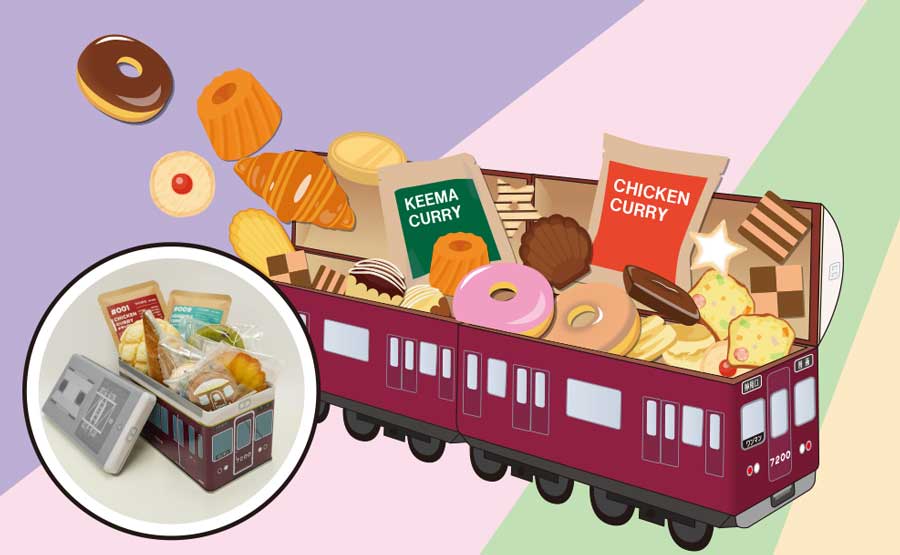 7200系電車缶に詰めるお土産を買おう！のせでん車両でお買い物イベント開催