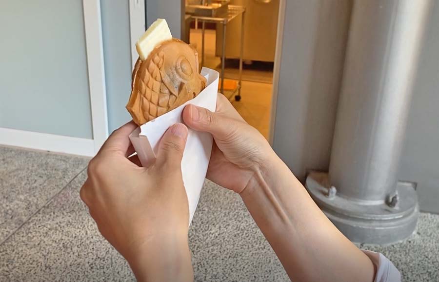 まめものとたい焼きのあんバターたい焼き