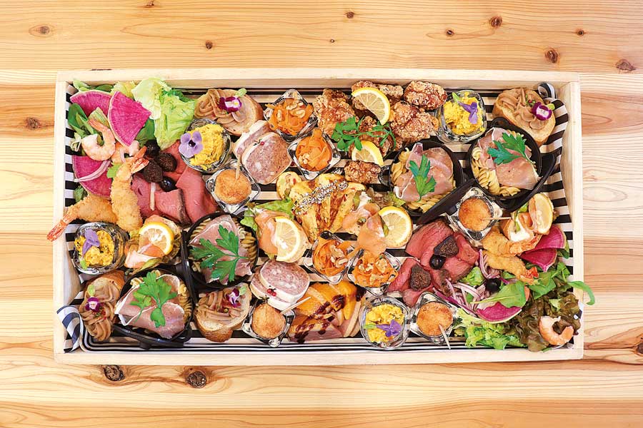 彩豊かなオードブル