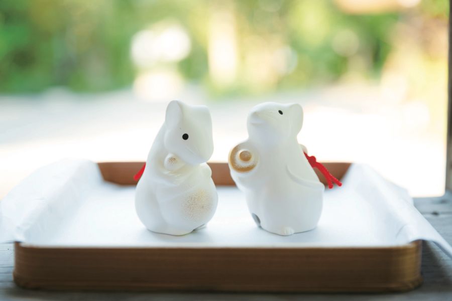 大豊ペアねずみ土鈴