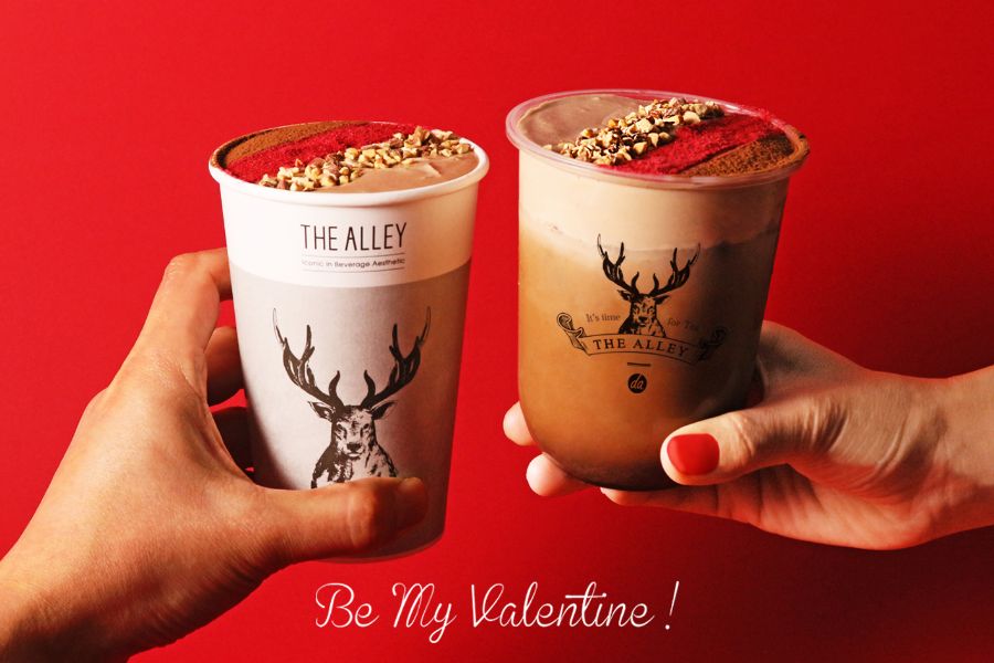 ティーストア「THE ALLEY(ジ アレイ)」にバレンタイン限定ドリンクが登場！1月14日(木)から販売