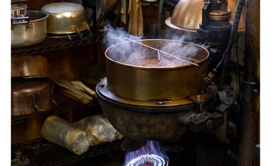 大文字飴本舗の窯