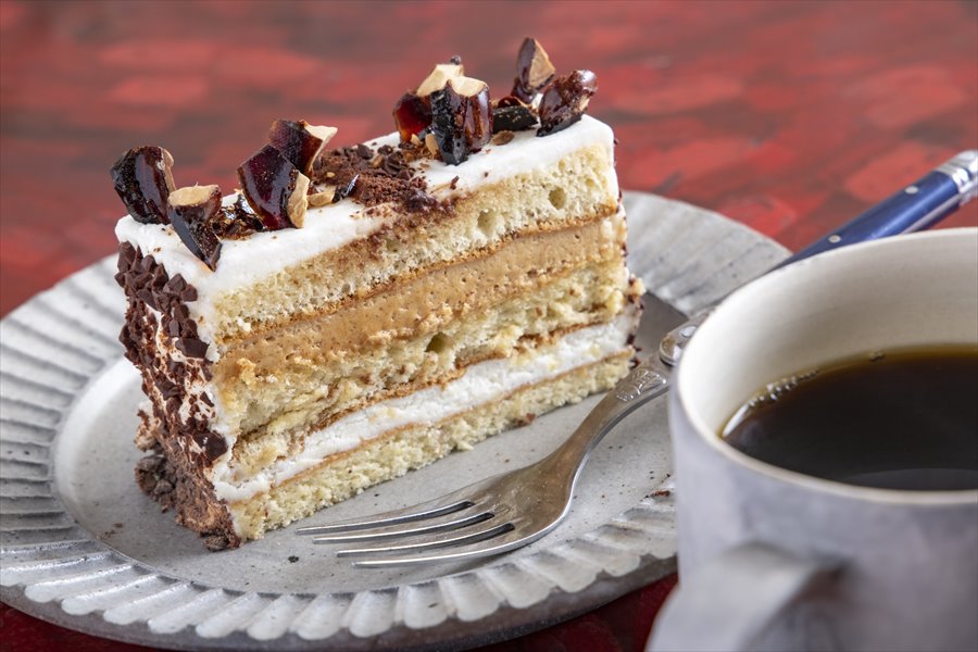 毎日数種類用意されるケーキ