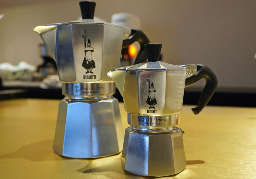 モカエクスプレスはイタリアの家庭には1つはあるというコーヒーの道具