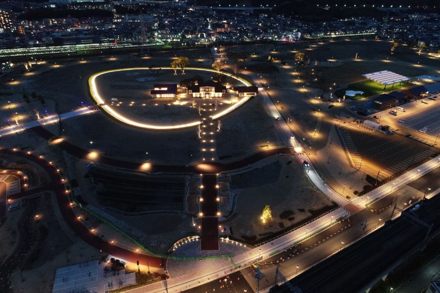 ライトアップの様子