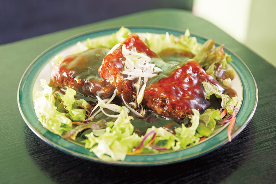 酢豚サラダ添え