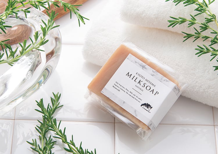 極上の保湿感！無添加牛乳を使用した「京都のミルクせっけん」発売中