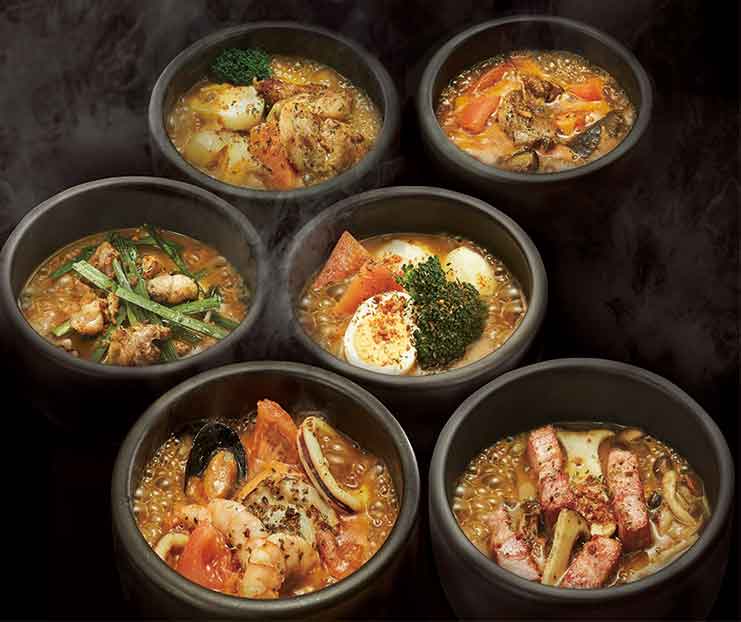 6種類のスープカレー