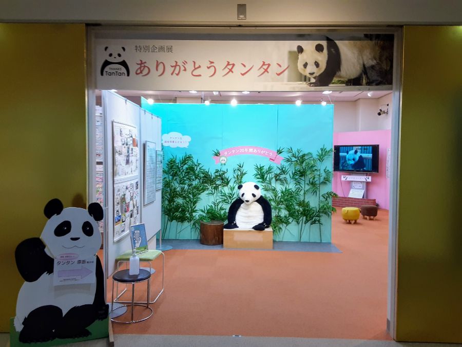 ありがとうタンタンの展示の入り口