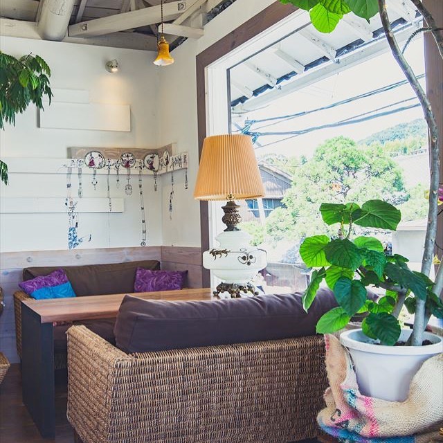 ハーミットグリーンカフェの内観