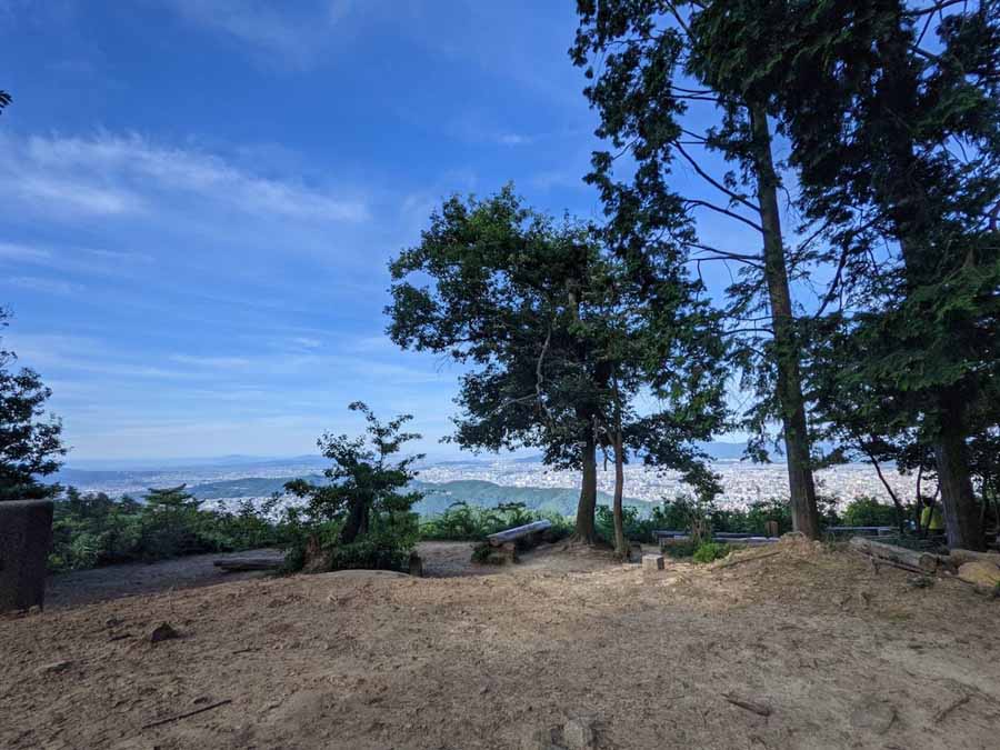 大文字山ハイキング　頂上からの眺望