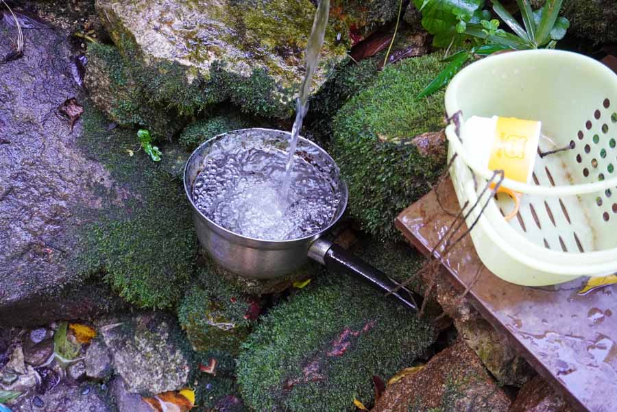 大文字山ハイキングコース　水場