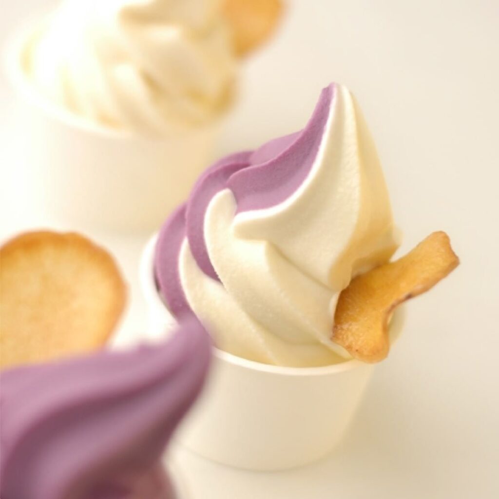 芋屋金次郎の芋ソフトクリーム