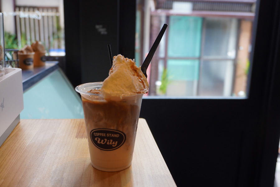 コーヒースタンドwilyのアフォガード