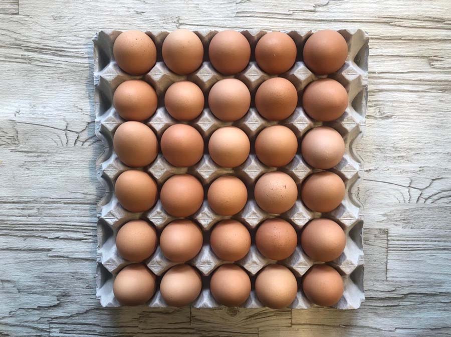 かみやまで使用する有機卵