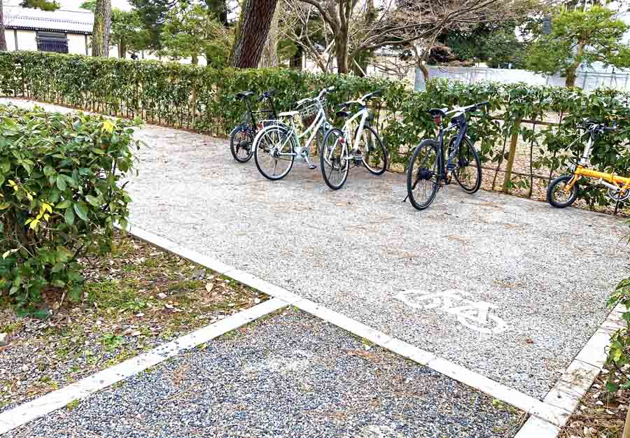 京都御苑の駐輪場