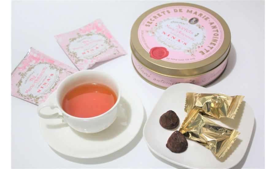 ニナスのトリュフチョコレートとオリジナルティーのセット