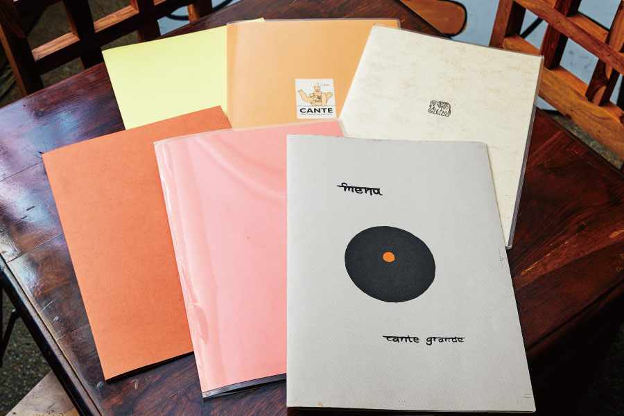 歴代のメニュー表