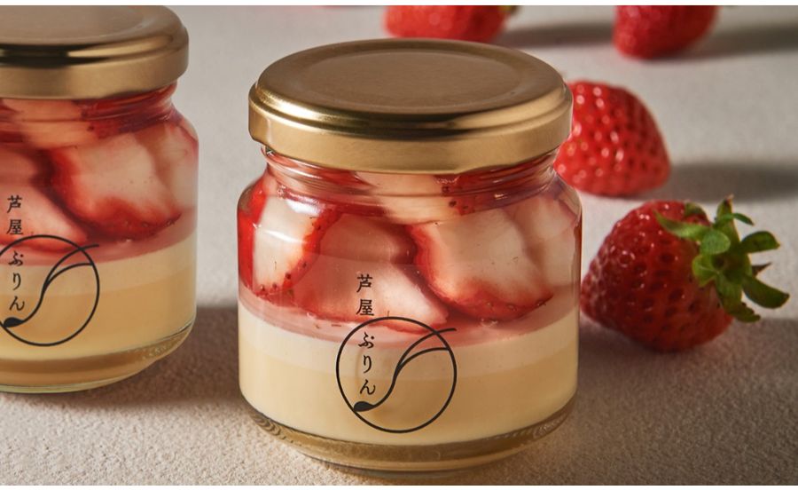 「芦屋ぷりん」が人気いちご農園とコラボ！特製プリンを3月17日より期間限定販売