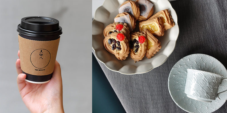 コーヒーと村上開新堂のクッキー