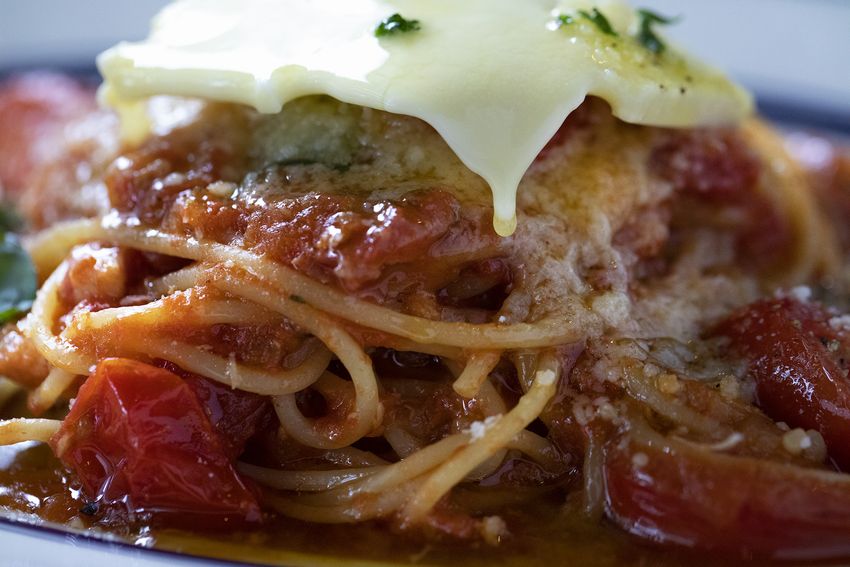 ファクトリーカフェのトマトパスタ