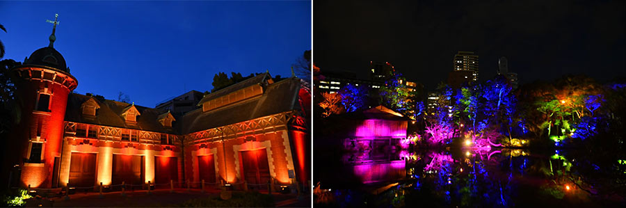 神戸カルチャーナイトライトアップの様子