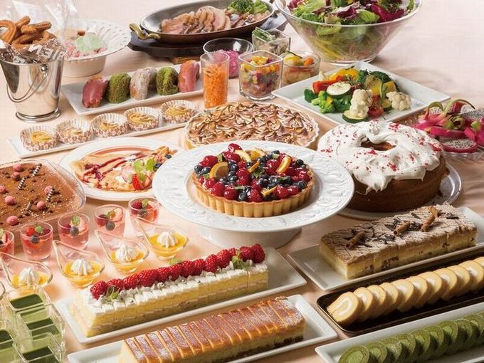 スイーツが充実のビュッフェ