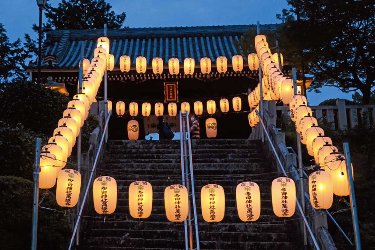 のせでんトワイライトハイキング。畦野から水明台・多田神社万燈会コース 8月26日（金）開催