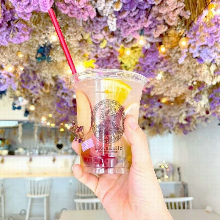 ドリンクカップもかわいいピコラッテのドリンク