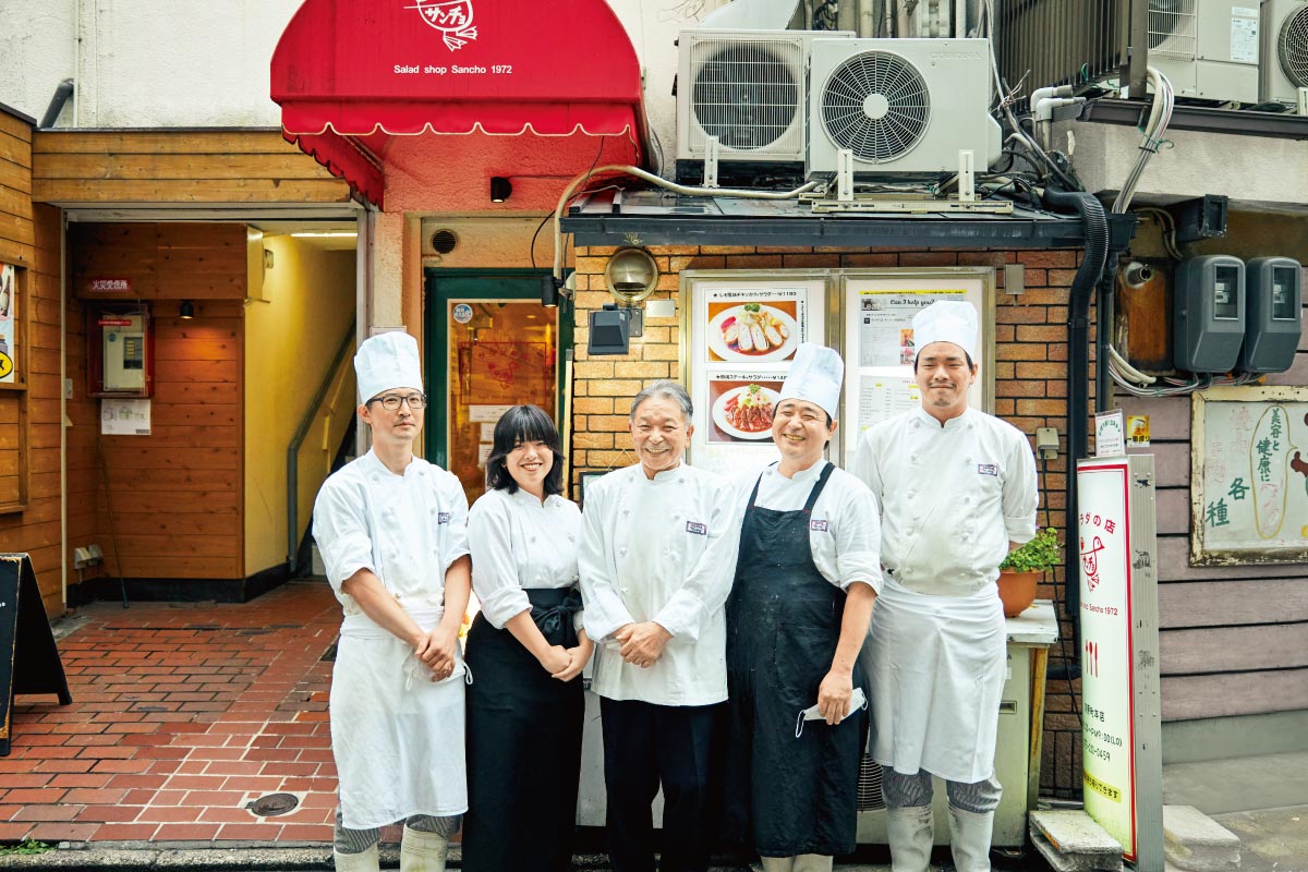 【阪急沿線で、半世紀。vol.6】手もお金もかかるメニューが並ぶのがサンチョ!「サラダの店 サンチョ河原町本店」