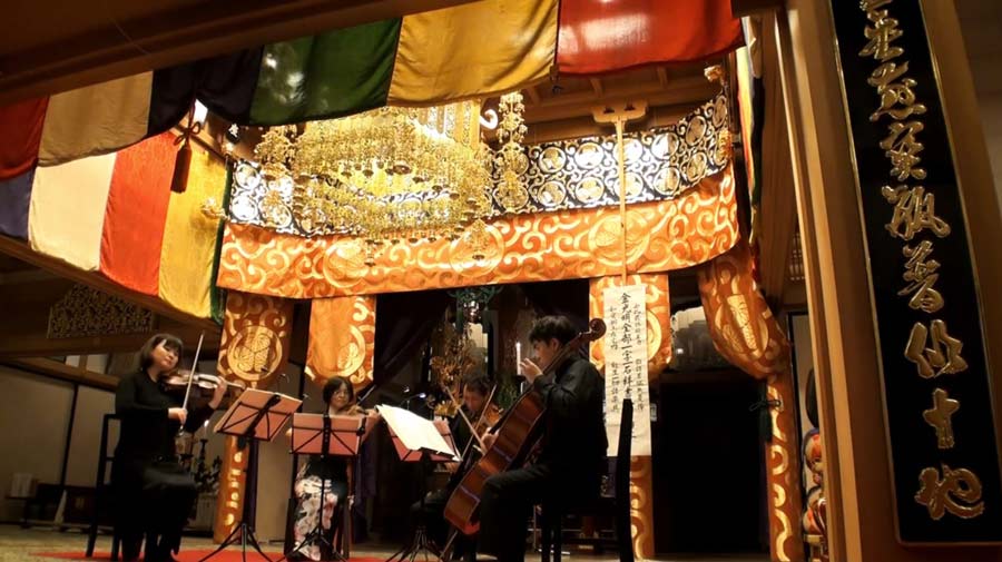 寺でのクラシックコンサート