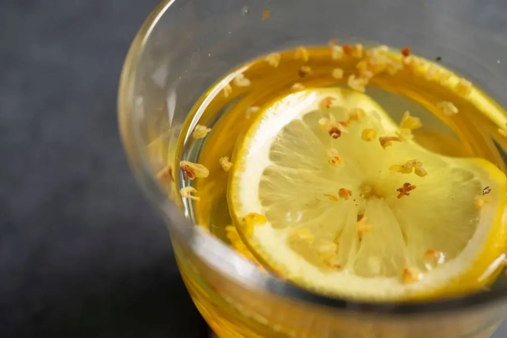 ティムマッマッの自家製きんもくせいドリンク