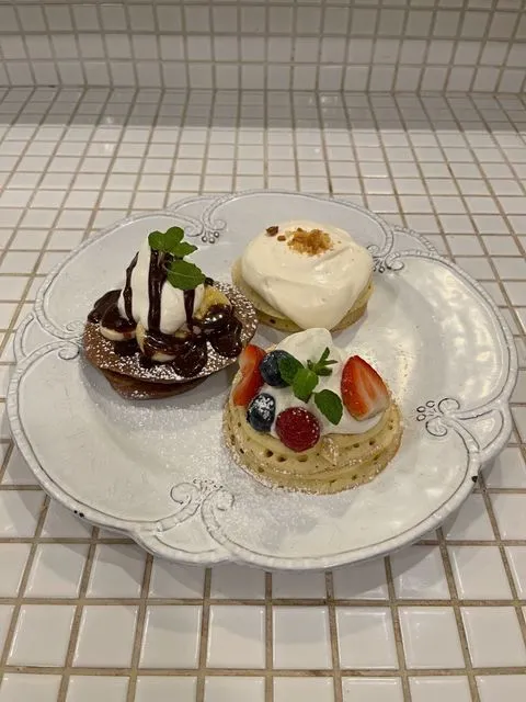 アンジー三種のパンケーキセット