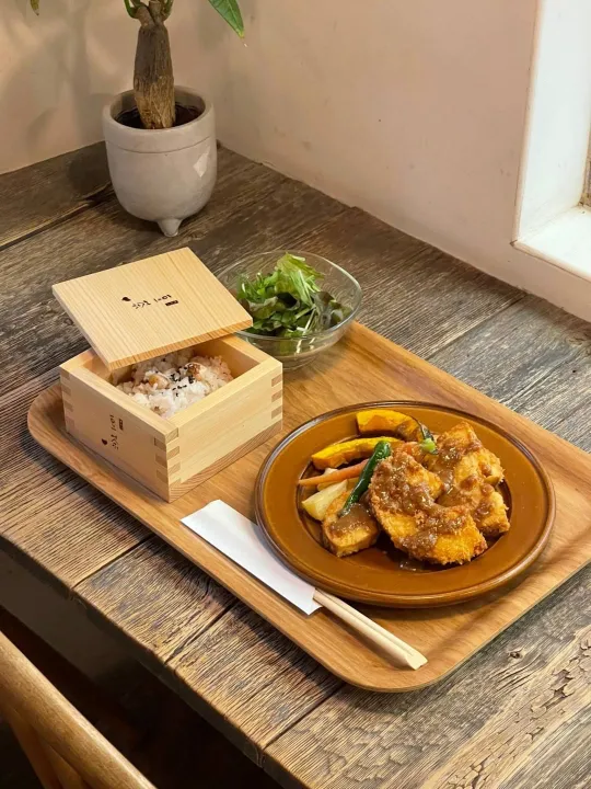 カフェ豆茶の豆ごはんにあうおかずランチ