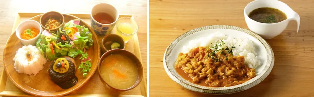 musubi cafe 嵐山店のランチセット