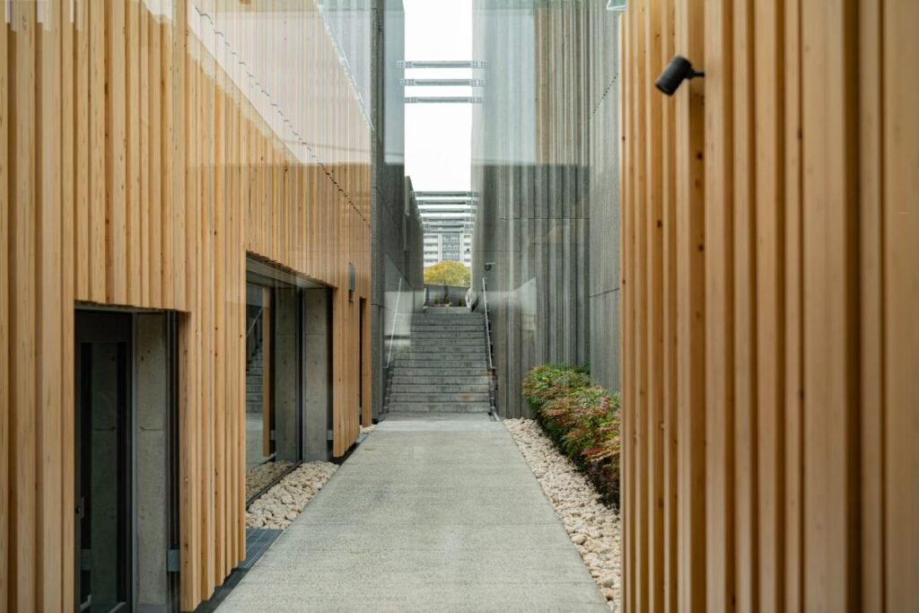 2つのホールの間の通路