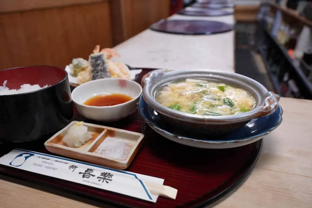 新梅田食堂街にある新喜楽の鴨鍋